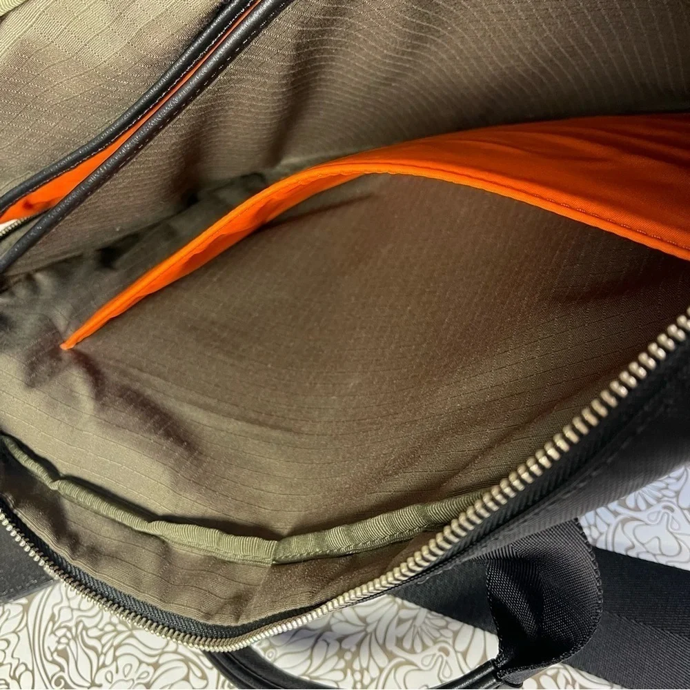 Jack Spade Warren Street Waxed Canvas Laptop Briefcase Messenger Bag